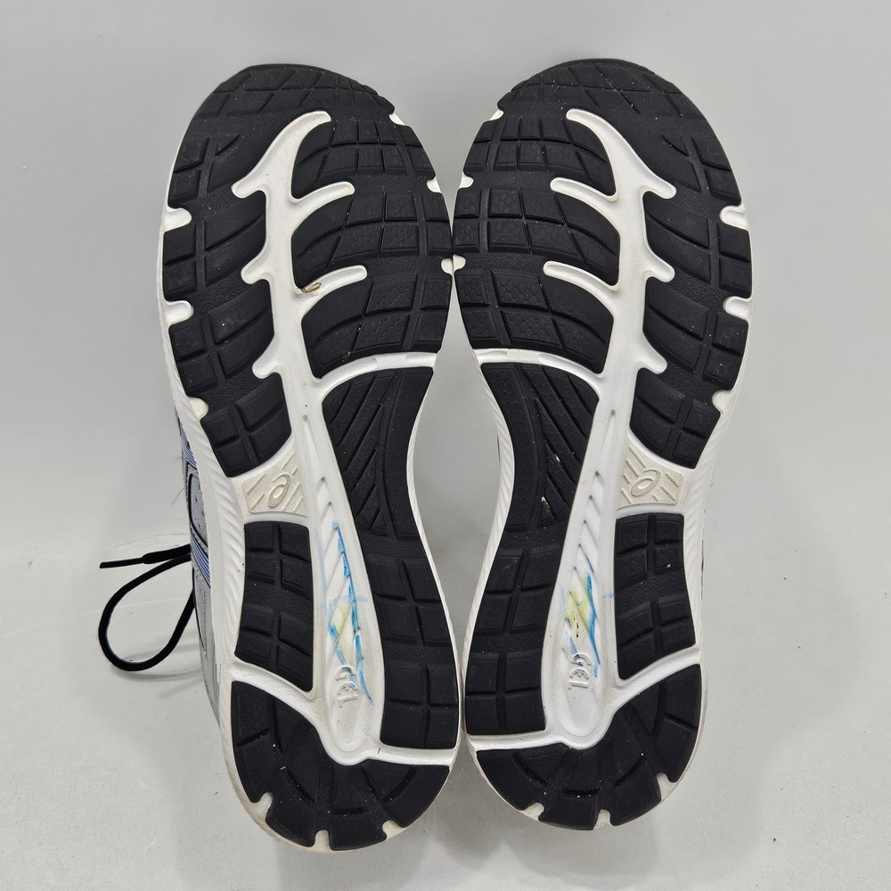 ASICS Gel-Contend 8 Mens 11.5 Piedmont Grey Electric Blue Running Shoes 1011B492 - Picture 6 of 14